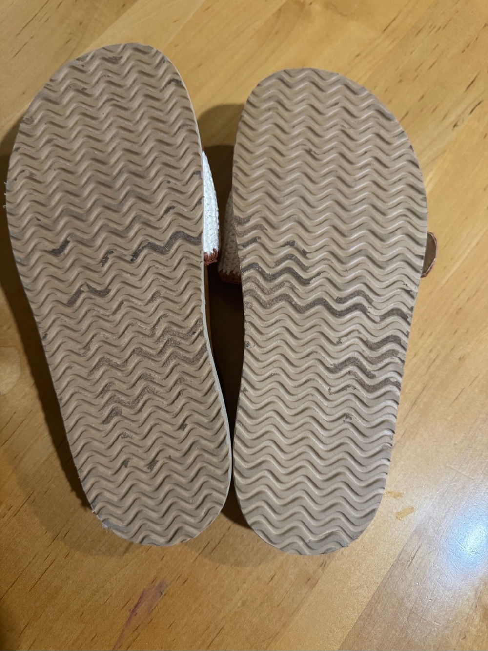 Steve Madden Cream and Brown Woven Buckle Slide Sandals - Picture 7 of 7